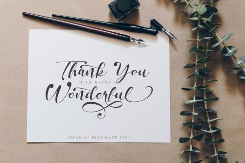 Dream of Heartland Calligraphy Font