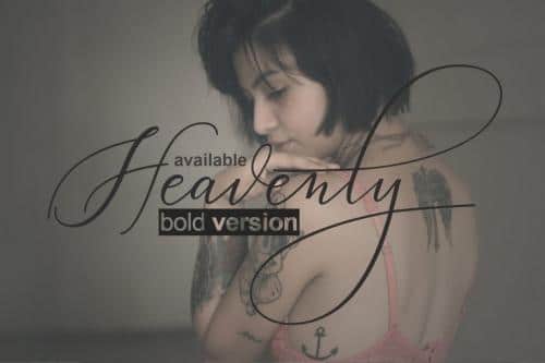Heavenly Script Font