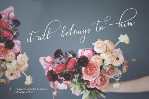 Heavenly Script Font