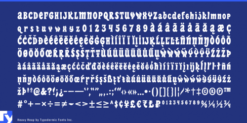 Heavy Heap Font Hot Wheel Font