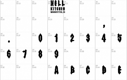 Hell Kitchen Font