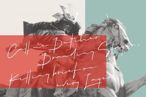 Hellios Signature Font