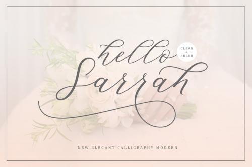 Hello Sarrah Script Font