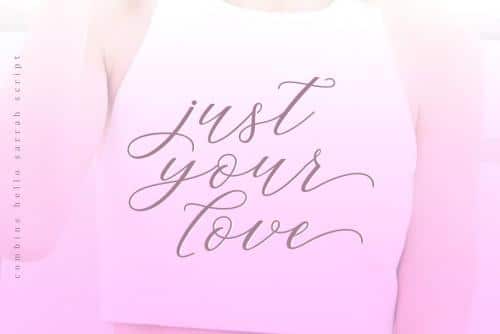 Hello Sarrah Script Font