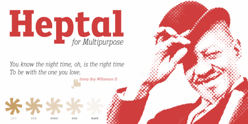 Heptal Book Font