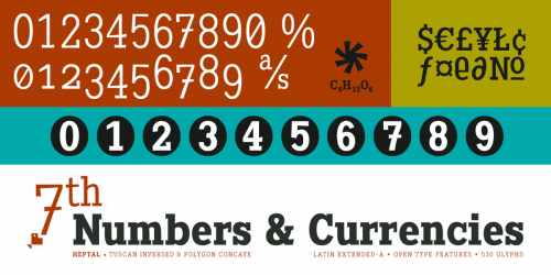Heptal Book Font