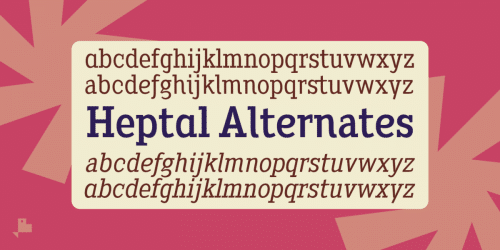 Heptal Book Font