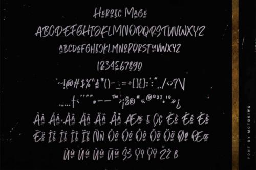 Heroic Mage Handwritten Font