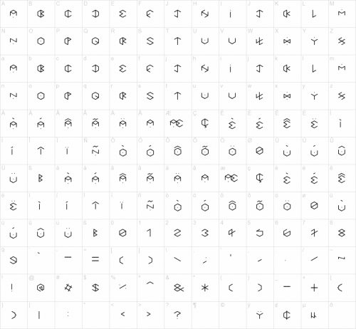 Hexagon Cup Typeface