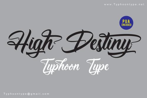 High Destiny Script Font