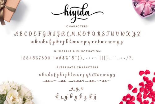 Hiyida Calligraphy Font