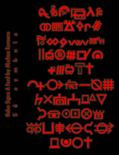 Hobo Signs Font