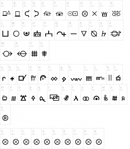 Hobo Signs Font