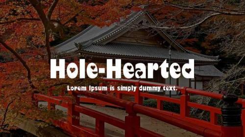 Hole Hearted Font