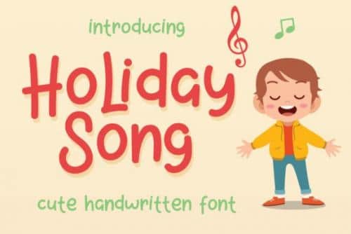 Holiday Song Script Font