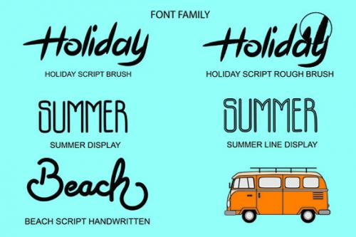 Holiday Summer Beach Font