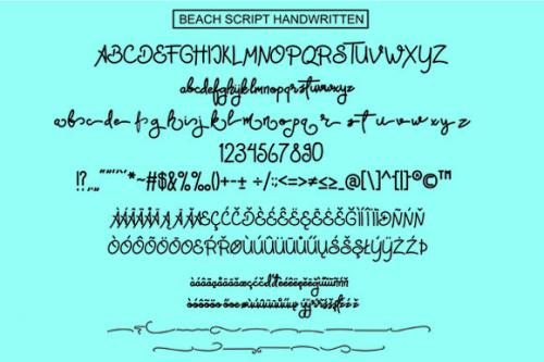 Holiday Summer Beach Font