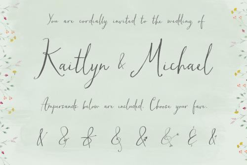Hollyhock Calligraphy Font