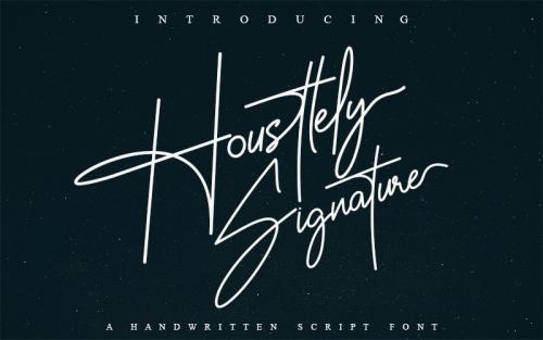 Housttely Signature Font