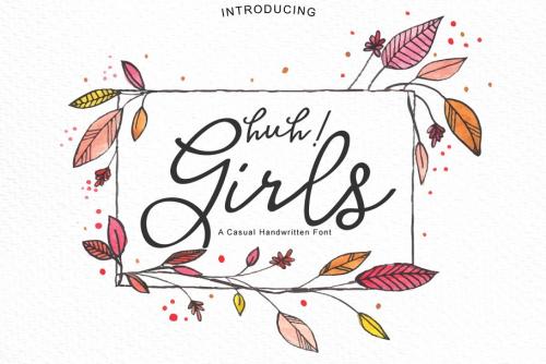 Huh Girls Script Font Free