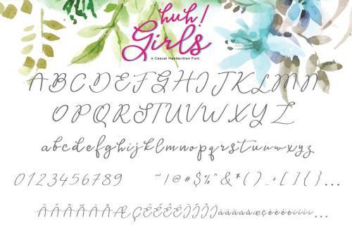 Huh Girls Script Font Free