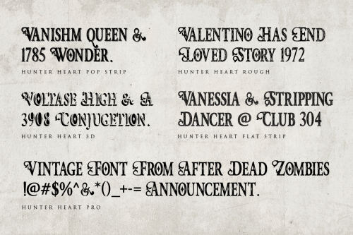 Hunter Heart Font