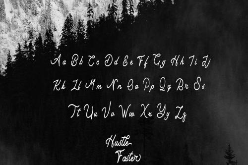 Hustle Faster Script Font