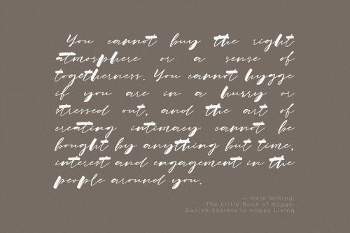 Hygge Home Brush Font