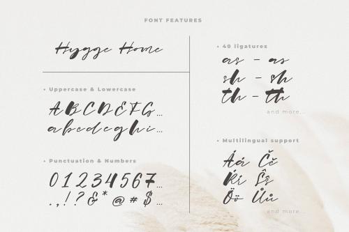 Hygge Home Brush Font