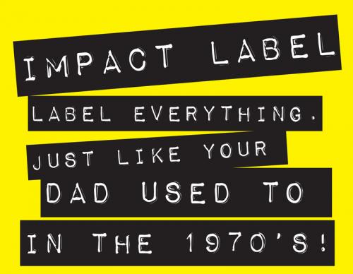 Impact Label Font Family