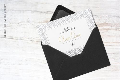 Indesign Signature Script Font