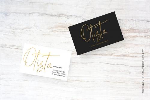 Indesign Signature Script Font