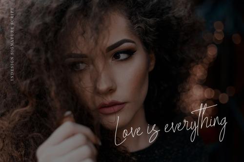 Indesign Signature Script Font