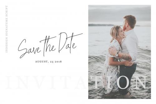 Indesign Signature Script Font