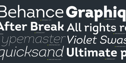 Intro Cond Font