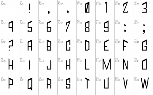 Jagged Font