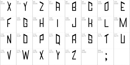 Jagged Font