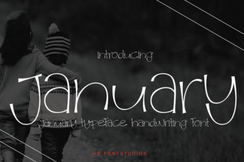 January Display Font