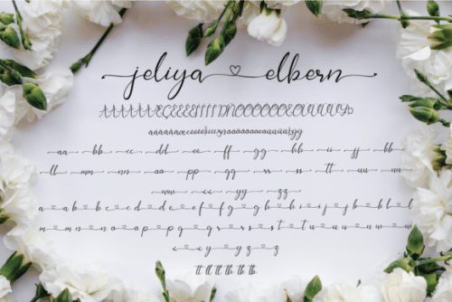 Jelia Elbern Calligraphy Font