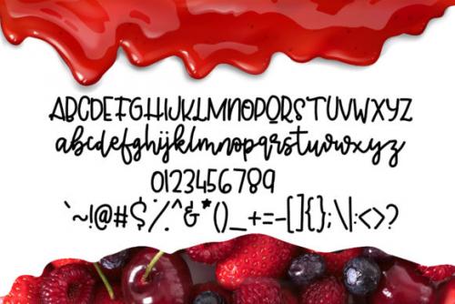 Jelly Berry Handwritten Font