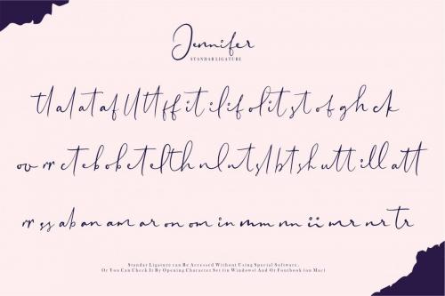 Jennifer Signature Fonts