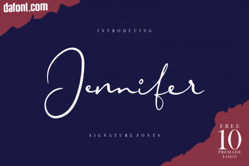 Jennifer Signature Fonts
