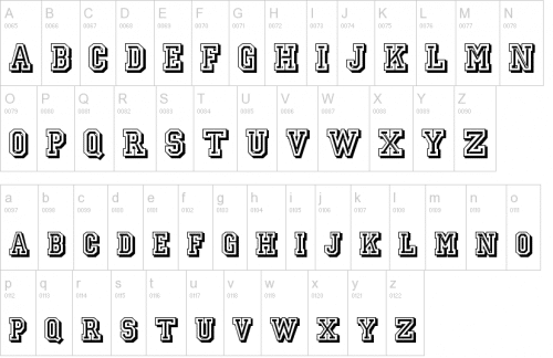 Jersey Letters Font