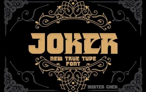 Joker Display Font