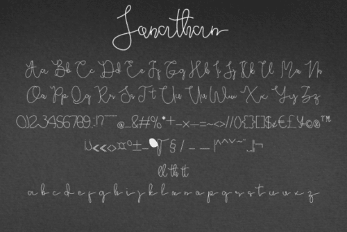 Jonathan Handwritten Font