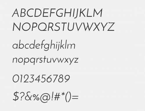 Josefin Sans Font