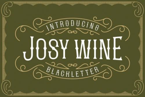 Josy Wine Display Font