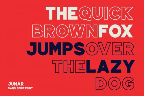 Junar Wide Sans Serif Font