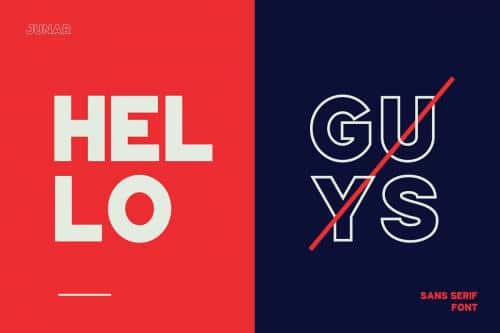 Junar Wide Sans Serif Font