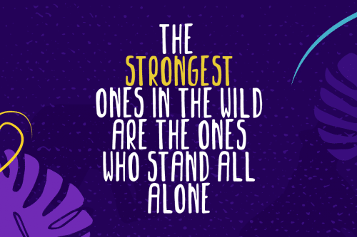 Jungle Handmade Font